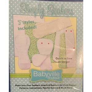 Babyville Boutique “Simply Soaker” Pattern Book  NEW without tag